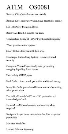 Outdoor survival Canada - OSC Atim Men's parka $995.00