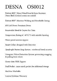 Outdoor Survival Canada OSC Desna jacket - $825.00