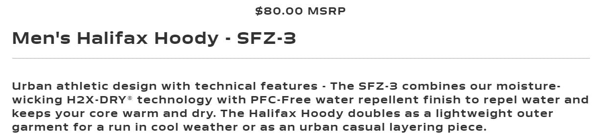 Stormtech SFZ-3 Halifax Hoody $64.00 compare $90.00