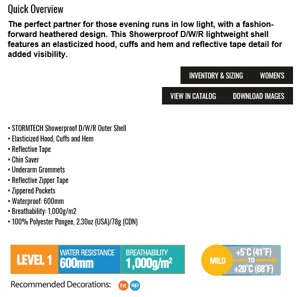 Stormtech Ozone Lightweight Shell - APJ-2