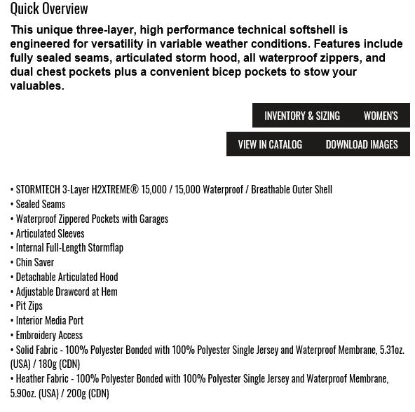 Stormtech Expedition Softshell jacket - XB-2M - $200.00